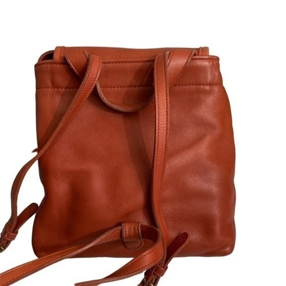 Coach vintage RARE orange burnt sienna Leather mini backpack 4152 main image 12